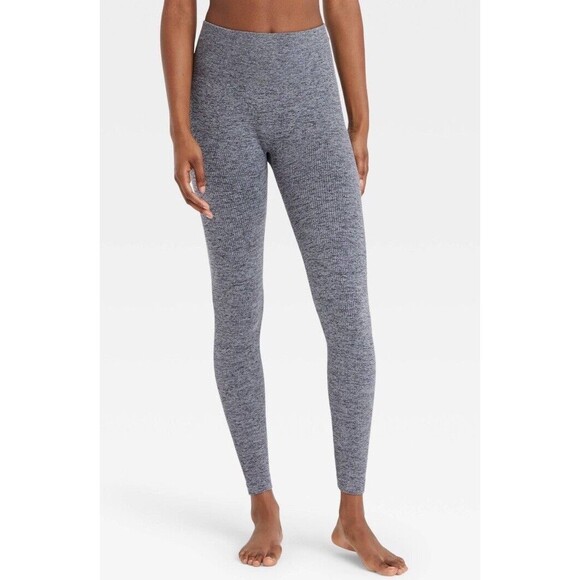 3 PR Colsie Women’s Ribbed High Waisted Workout Casual Leggings 2 Gray1 Black XL - Picture 7 of 11